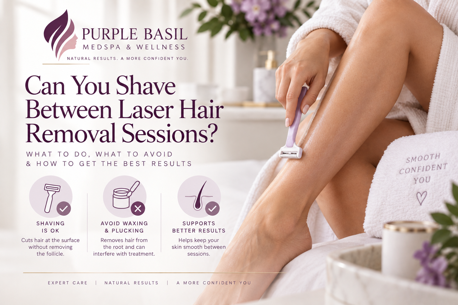 Can I Shave between laser sessions