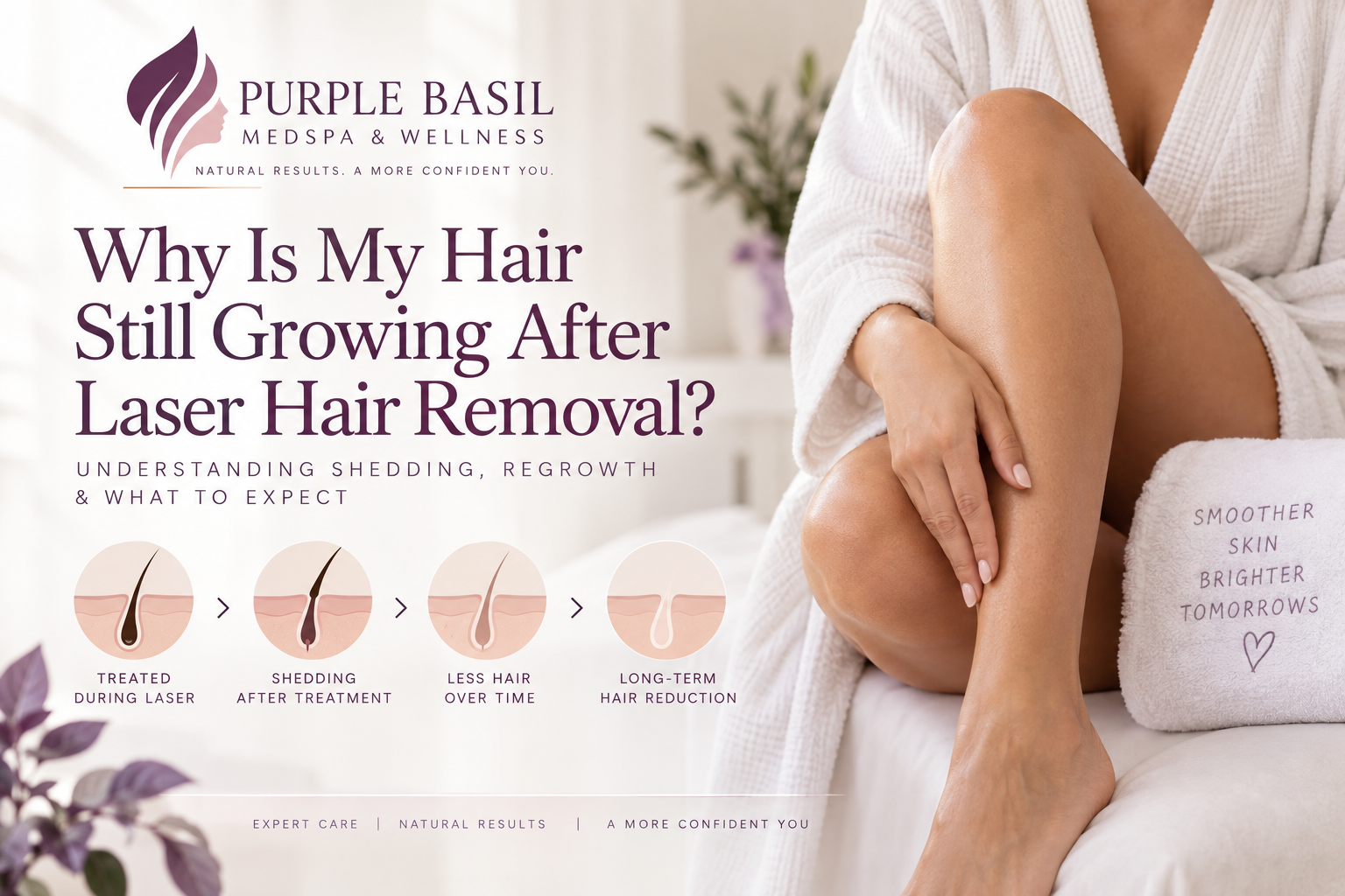 Hair still growing after laser hair removal?